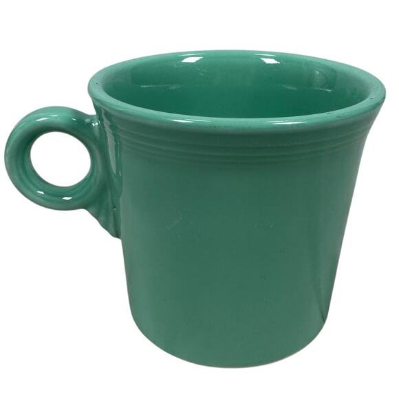 Fiesta Fiestaware Coffee Mug 3.5" Sea Mist Green Classic Ring Handle Lot of 5 - Picture 3 of 7